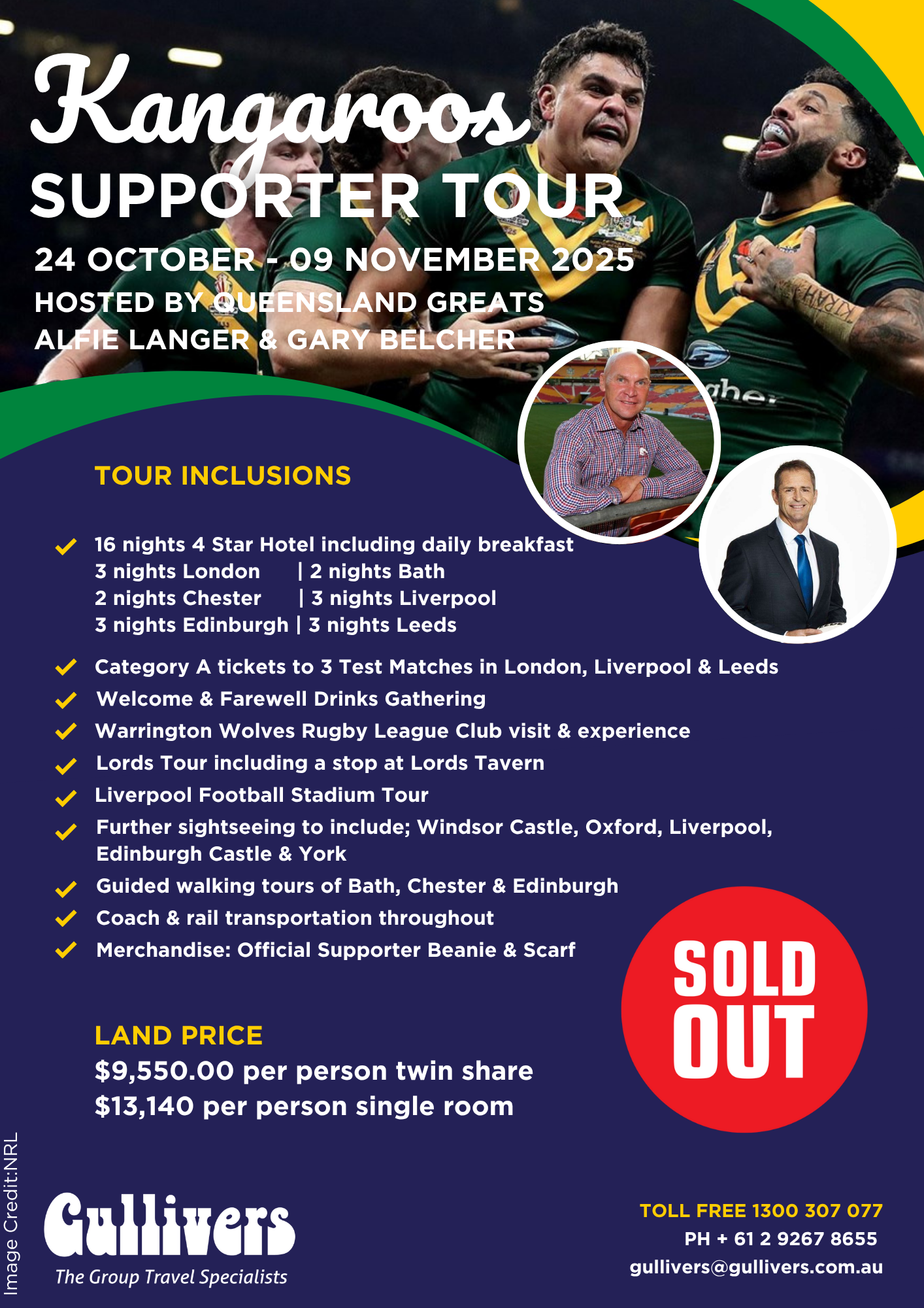 Kangaroo Tour UK 2025 Flyer